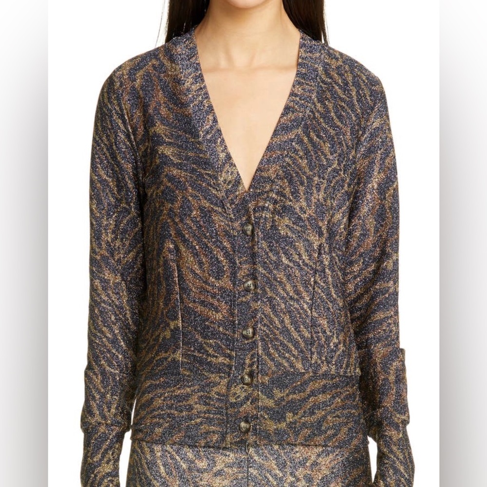 Ganni Cardigan sz 38.  Matching top is also available.